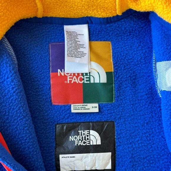 The North Face Blue and Yellow Kids One Piece - Picture 5 of 5